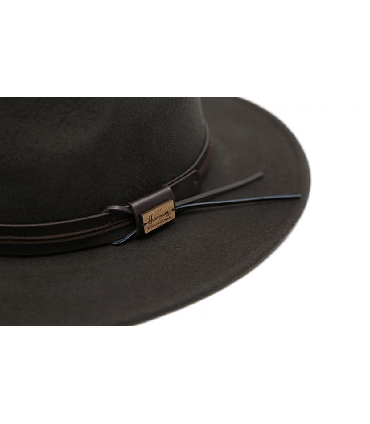 lana marrone fedora Herman lana marrone fedora Herman